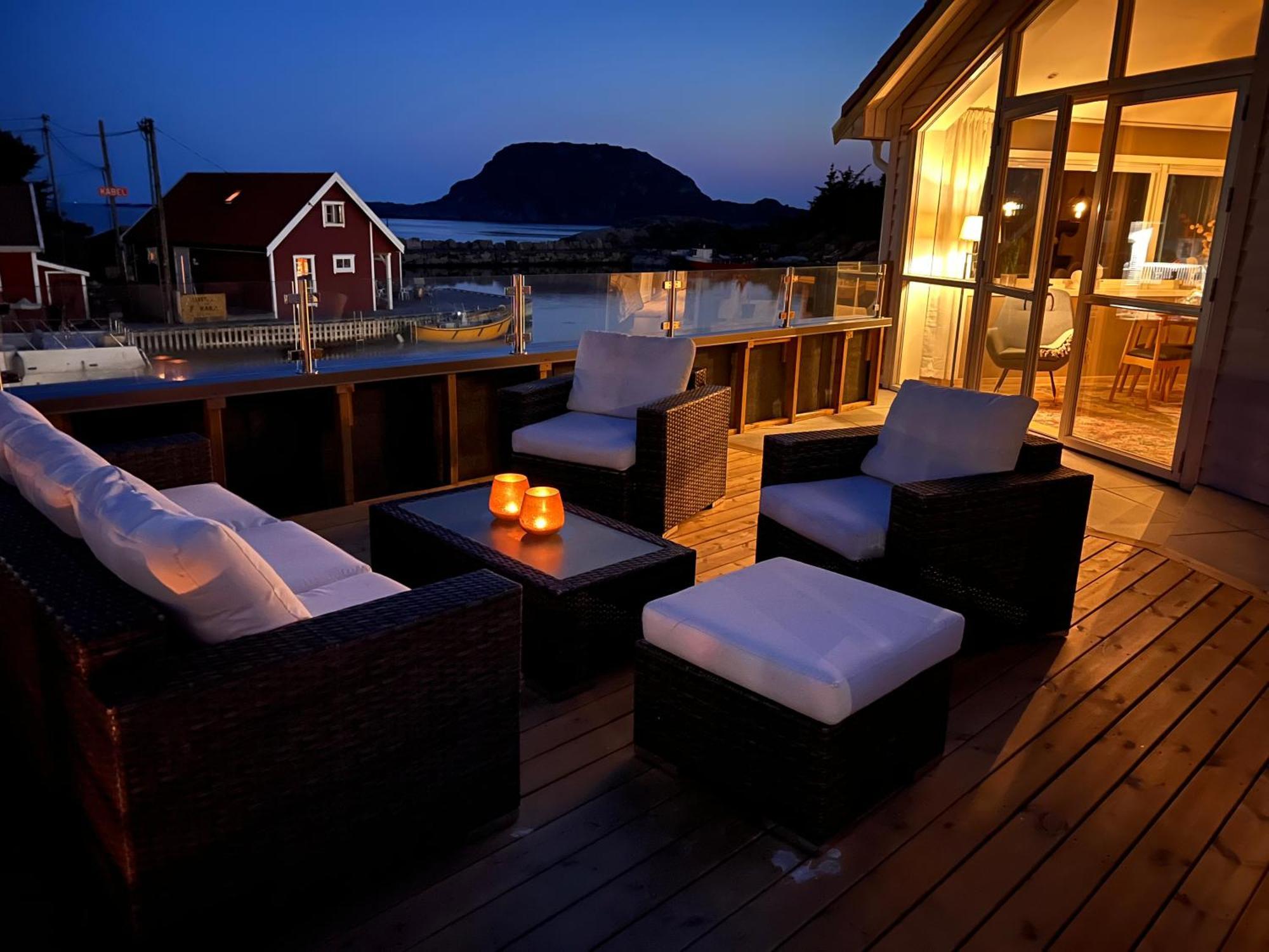 Ferienwohnung Korshamn Rorbuer Lyngdal Exterior foto