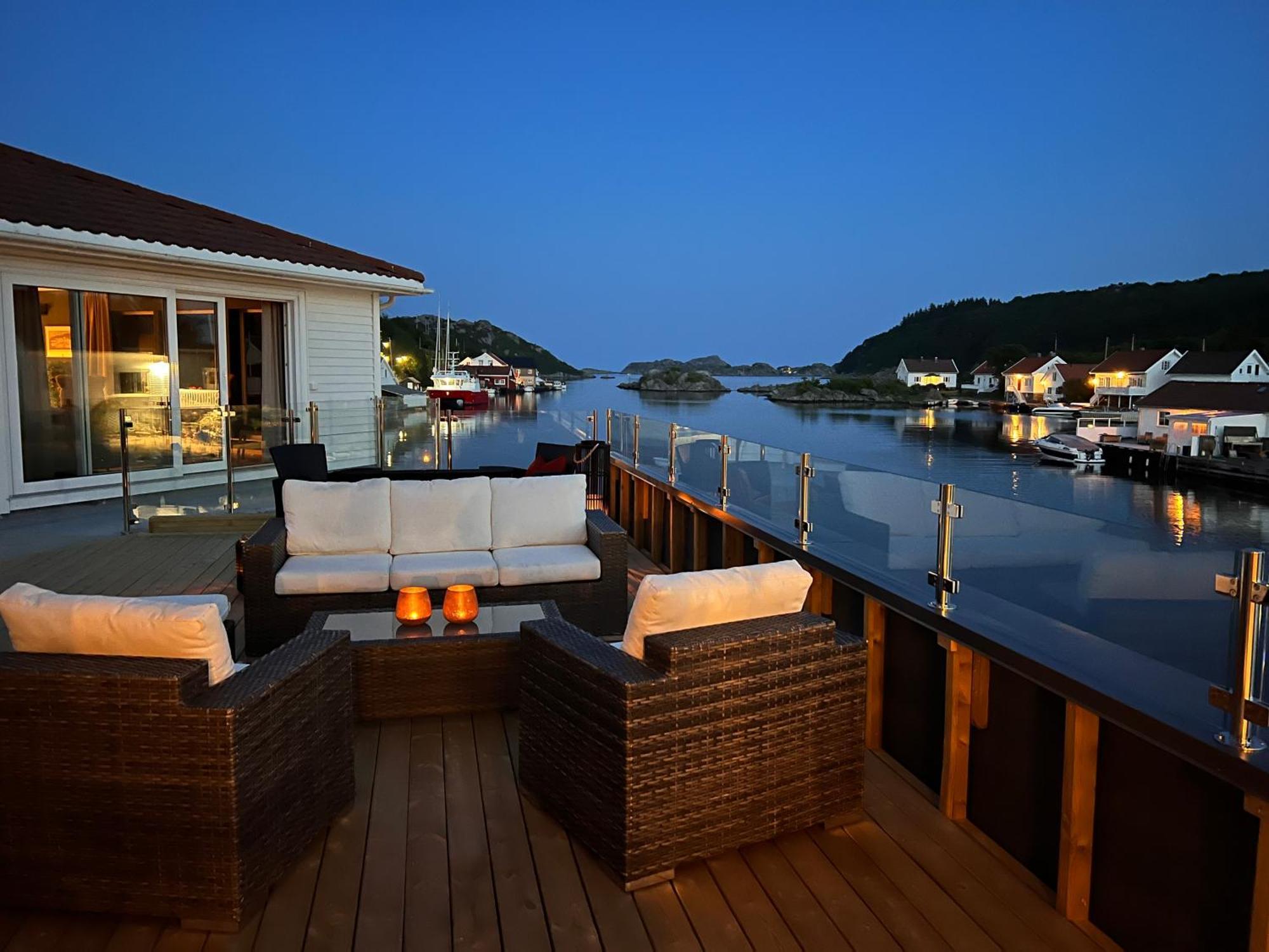 Ferienwohnung Korshamn Rorbuer Lyngdal Exterior foto